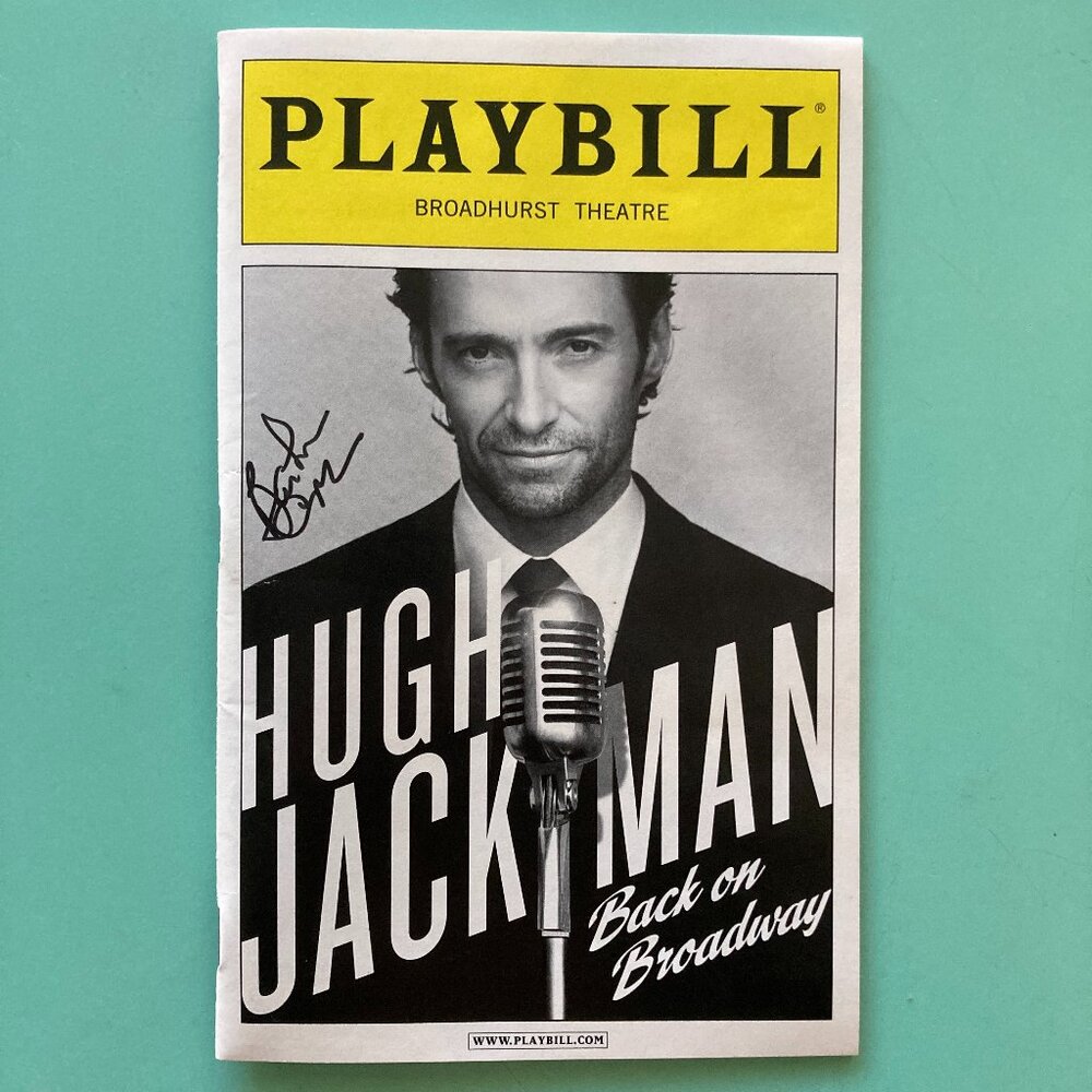 Barbara Cook (Only) Signed Playbill Hugh Jackman, Back on Broadway 2011 Dec B&W